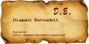 Diamant Bernadett névjegykártya